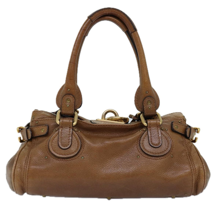 Chloe Paddington Hand Bag Leather Brown am6253