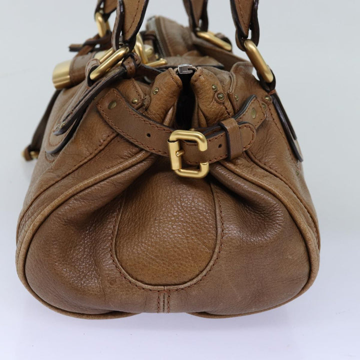 Chloe Paddington Hand Bag Leather Brown am6253