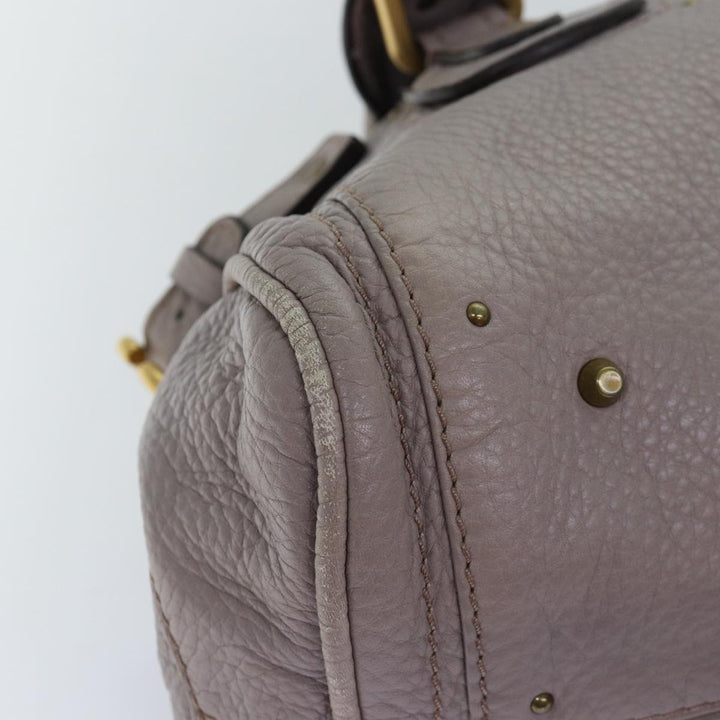 Chloe Paddington Hand Bag Leather Gray 03 09 51 5191 am6259