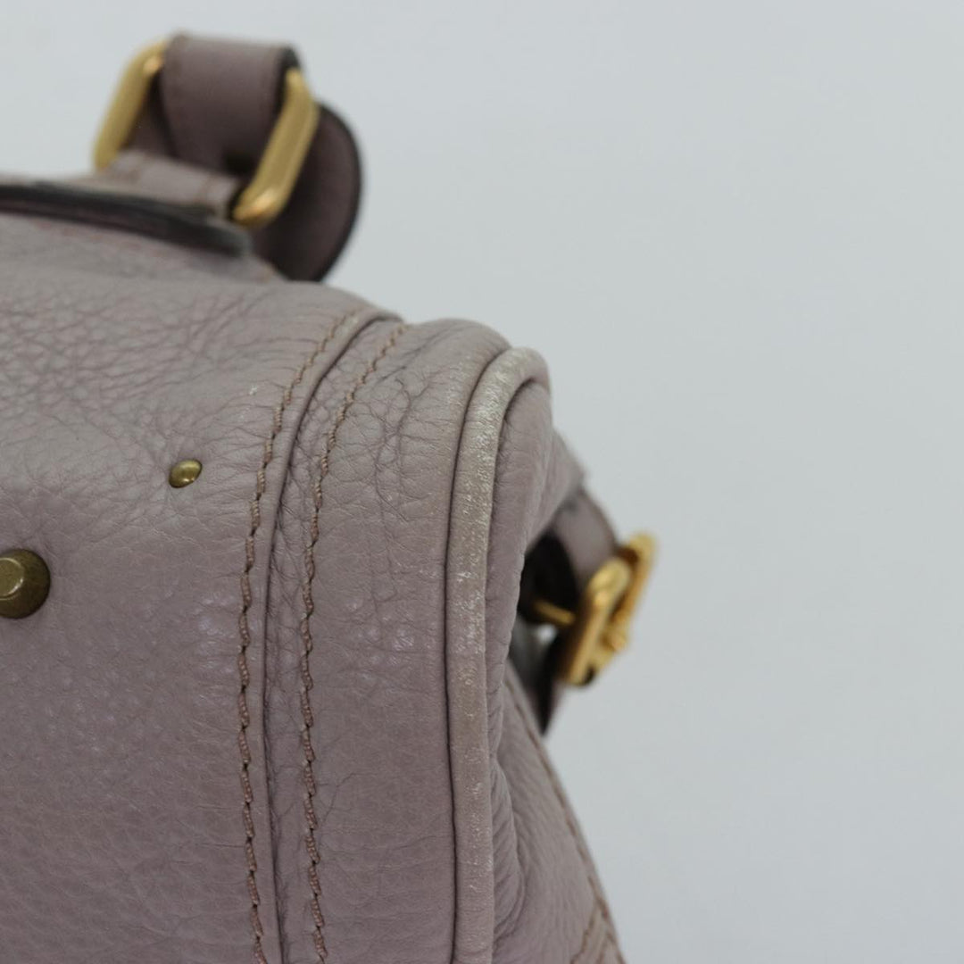 Chloe Paddington Hand Bag Leather Gray 03 09 51 5191 am6259