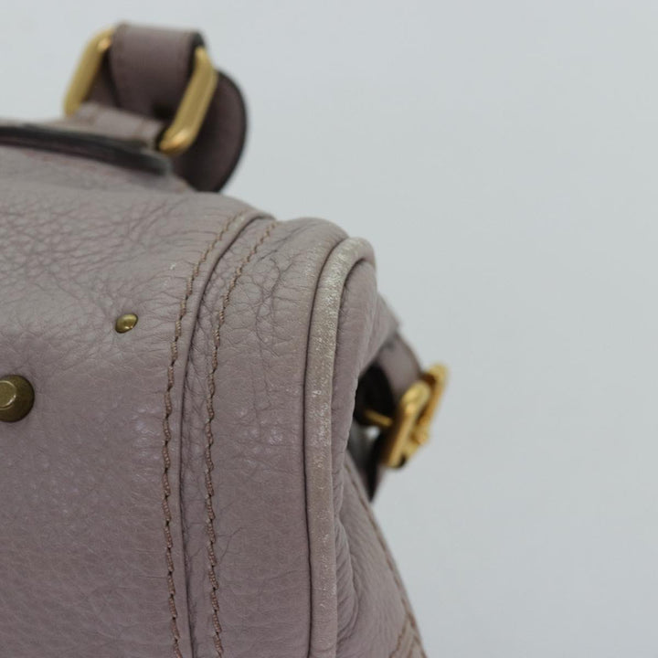 Chloe Paddington Hand Bag Leather Gray 03 09 51 5191 am6259