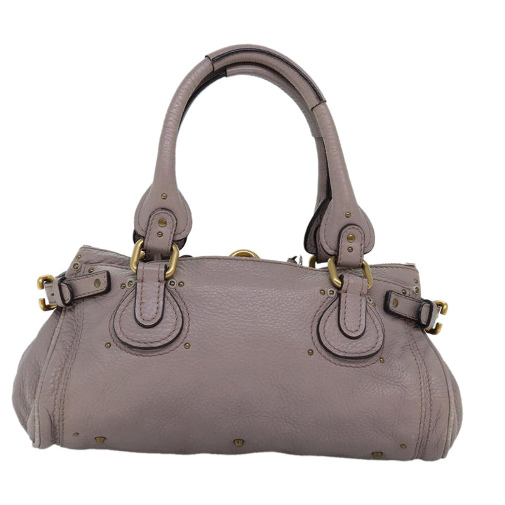 Chloe Paddington Hand Bag Leather Gray 03 09 51 5191 am6259