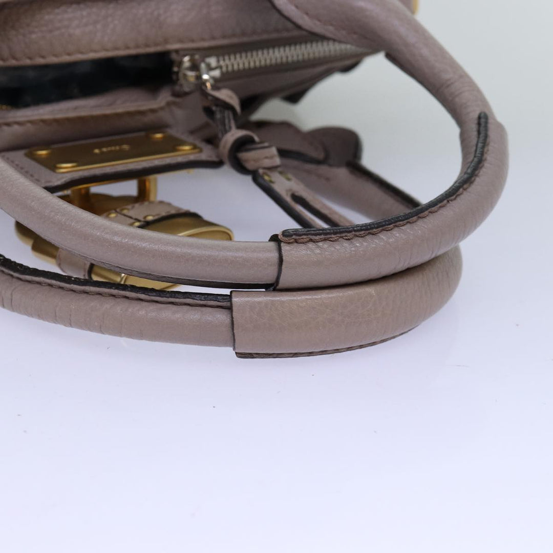Chloe Paddington Hand Bag Leather Gray 03 09 51 5191 am6259