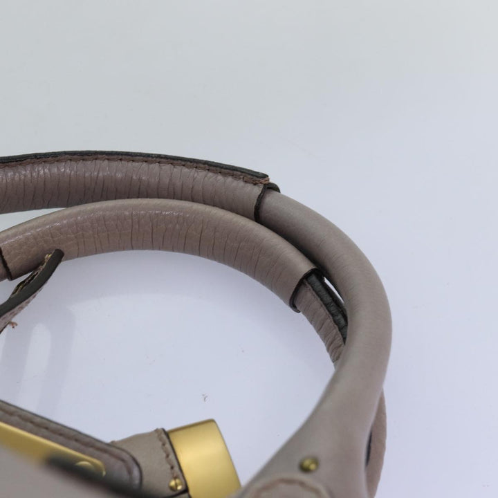 Chloe Paddington Hand Bag Leather Gray 03 09 51 5191 am6259