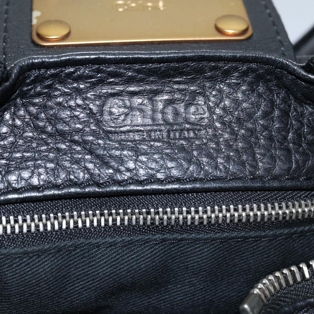 Chloe Paddington Hand Bag Leather Black am6266