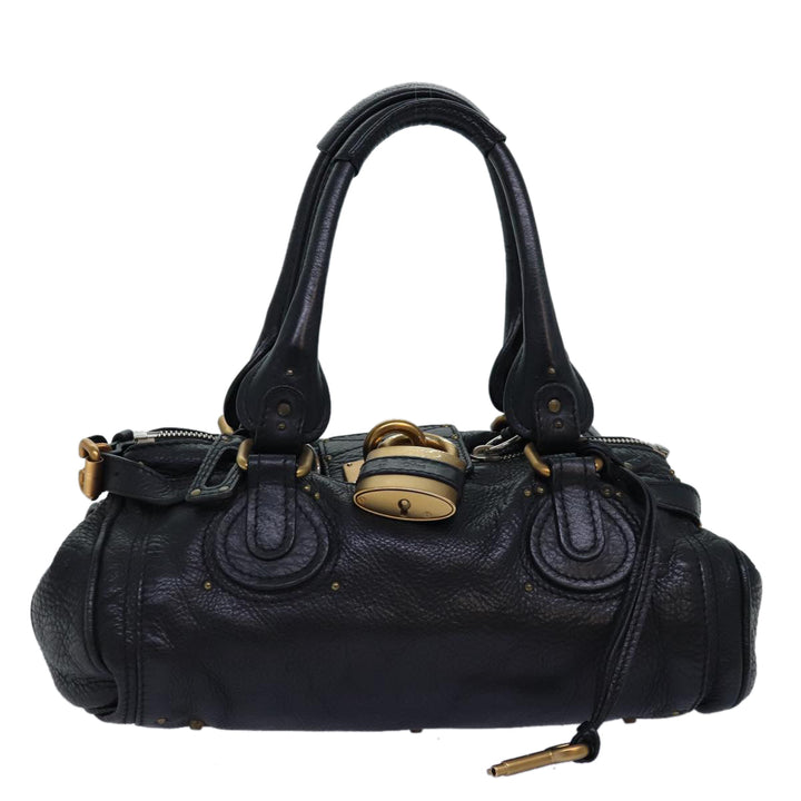Chloe Paddington Hand Bag Leather Black am6266