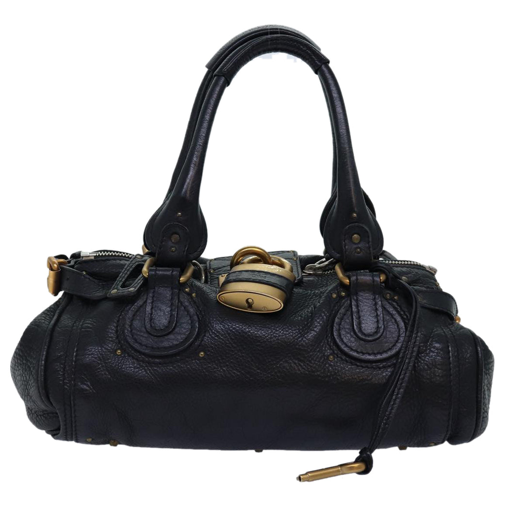 Chloe Paddington Hand Bag Leather Black am6266