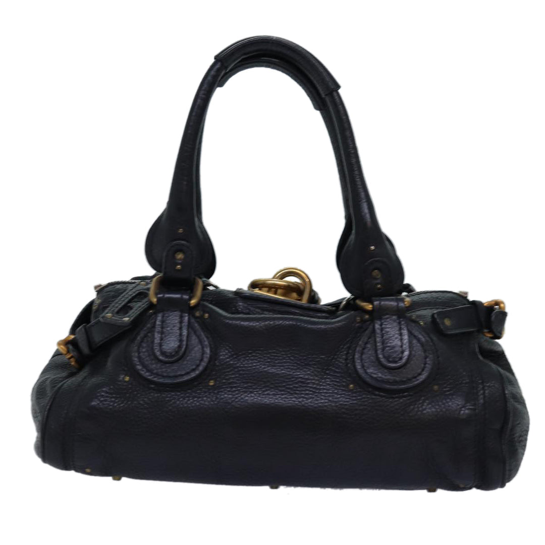 Chloe Paddington Hand Bag Leather Black am6266