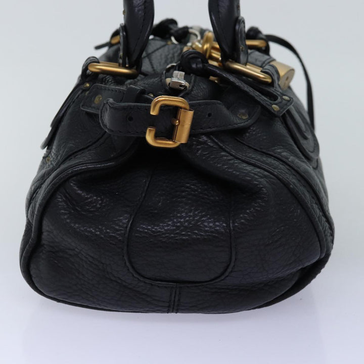 Chloe Paddington Hand Bag Leather Black am6266