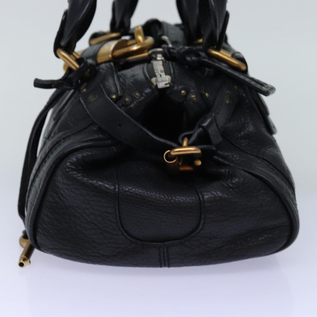 Chloe Paddington Hand Bag Leather Black am6266