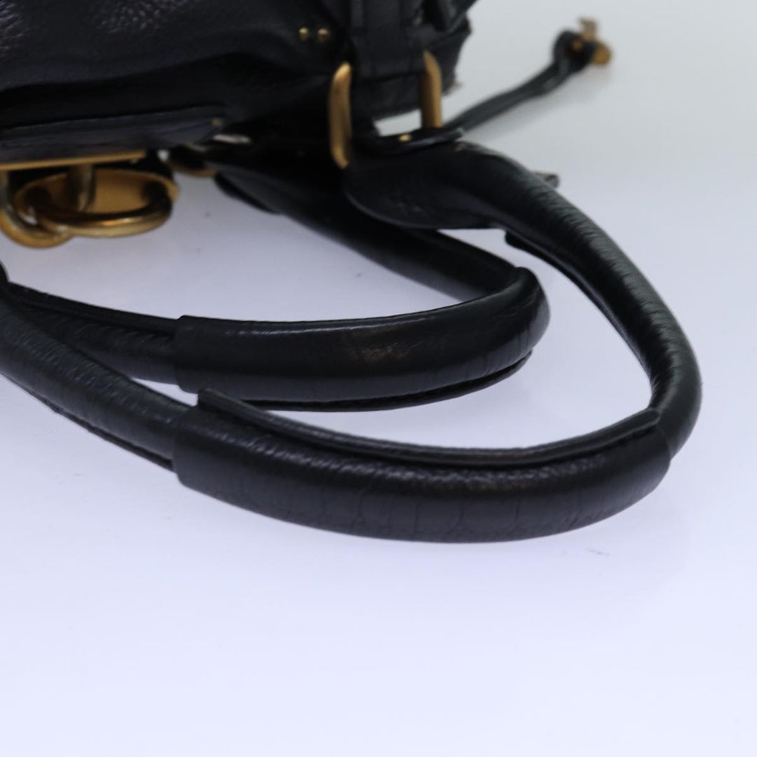 Chloe Paddington Hand Bag Leather Black am6266