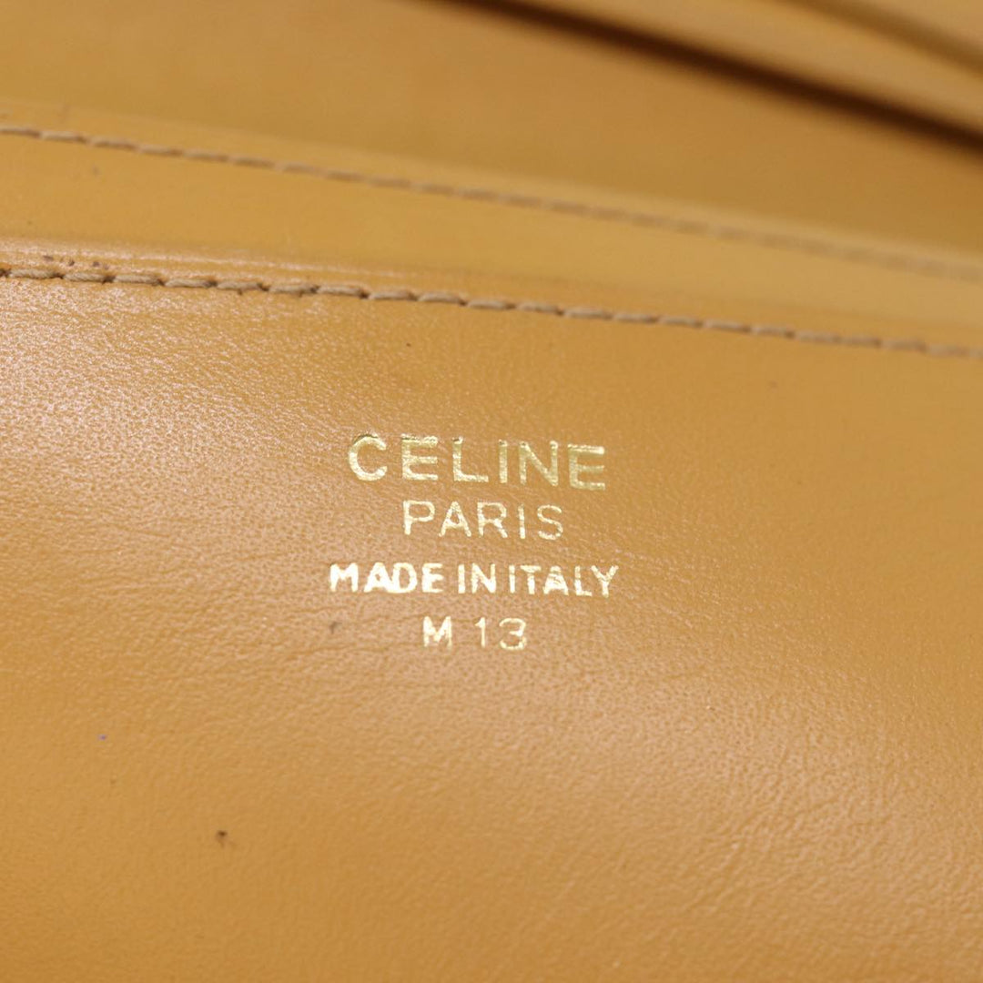 Celine Macadam Canvas Long Wallet PVC Brown Auth am6379