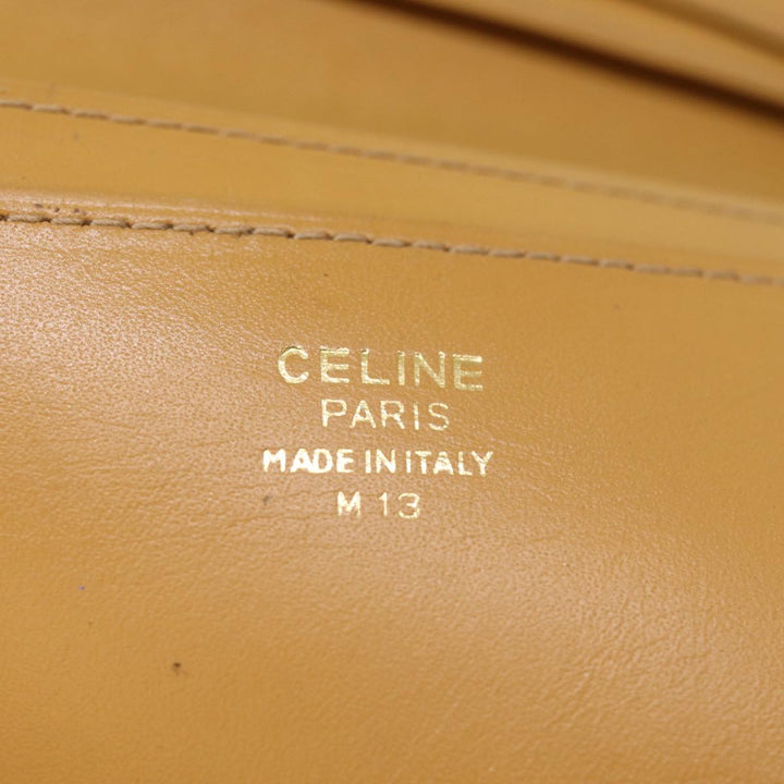 Celine Macadam Canvas Long Wallet PVC Brown Auth am6379