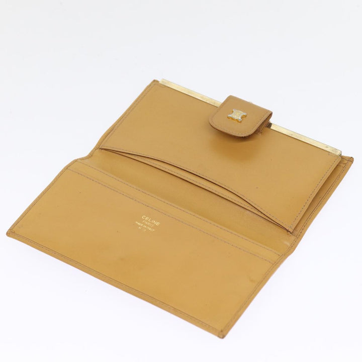 Celine Macadam Canvas Long Wallet PVC Brown Auth am6379
