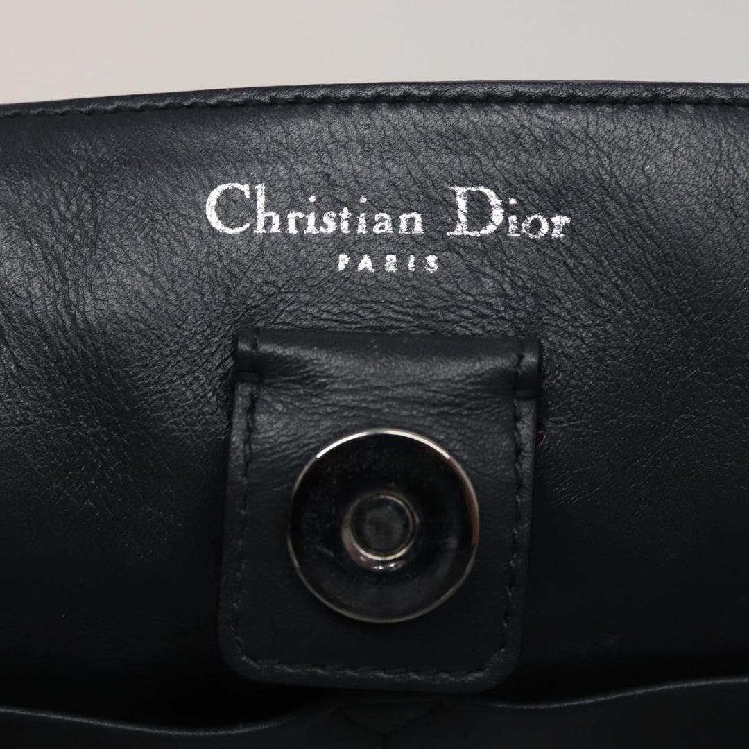 CHRISTIAN Top quality Dior Top quality Diorissimo Hand Bag Leather 2way White Auth am6412A