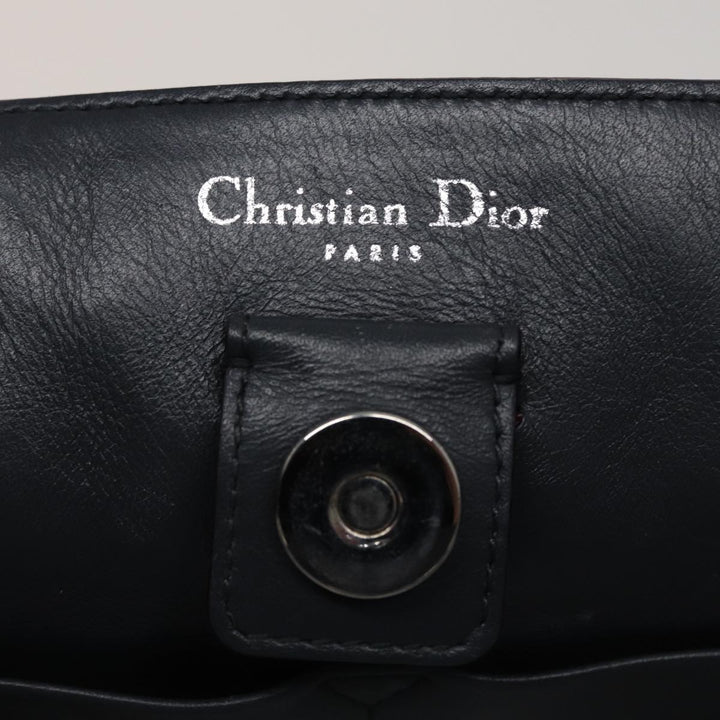 CHRISTIAN Top quality Dior Top quality Diorissimo Hand Bag Leather 2way White Auth am6412A