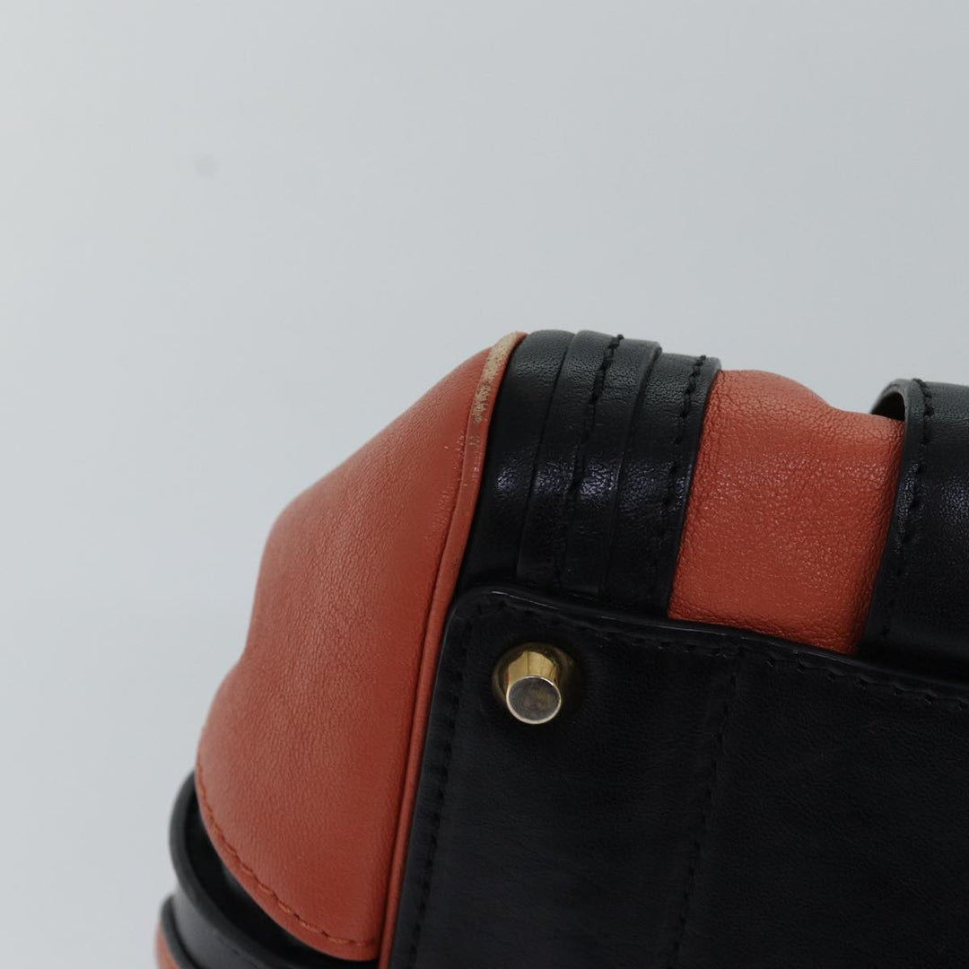 Chloe Hand Bag Leather Orange am6413