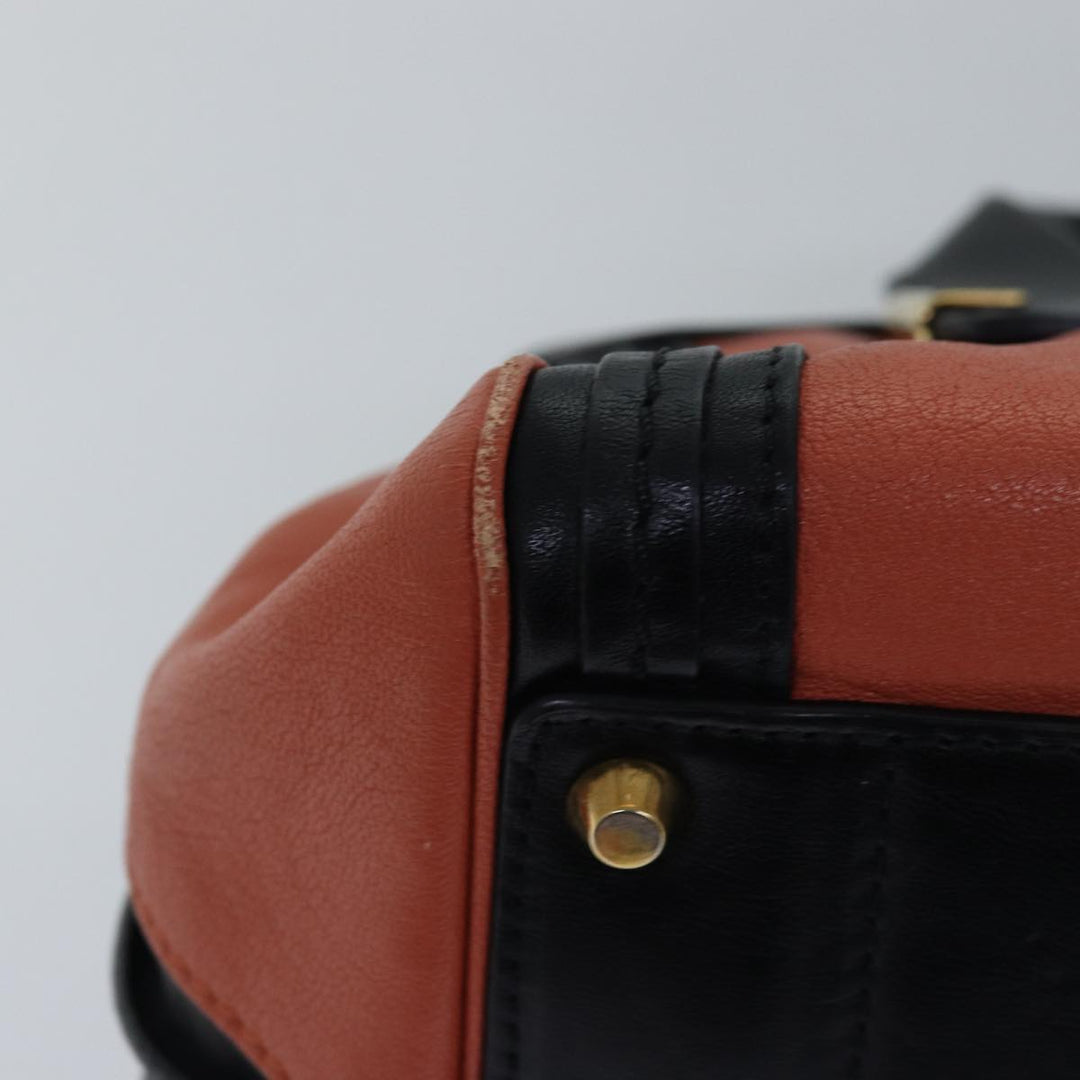 Chloe Hand Bag Leather Orange am6413