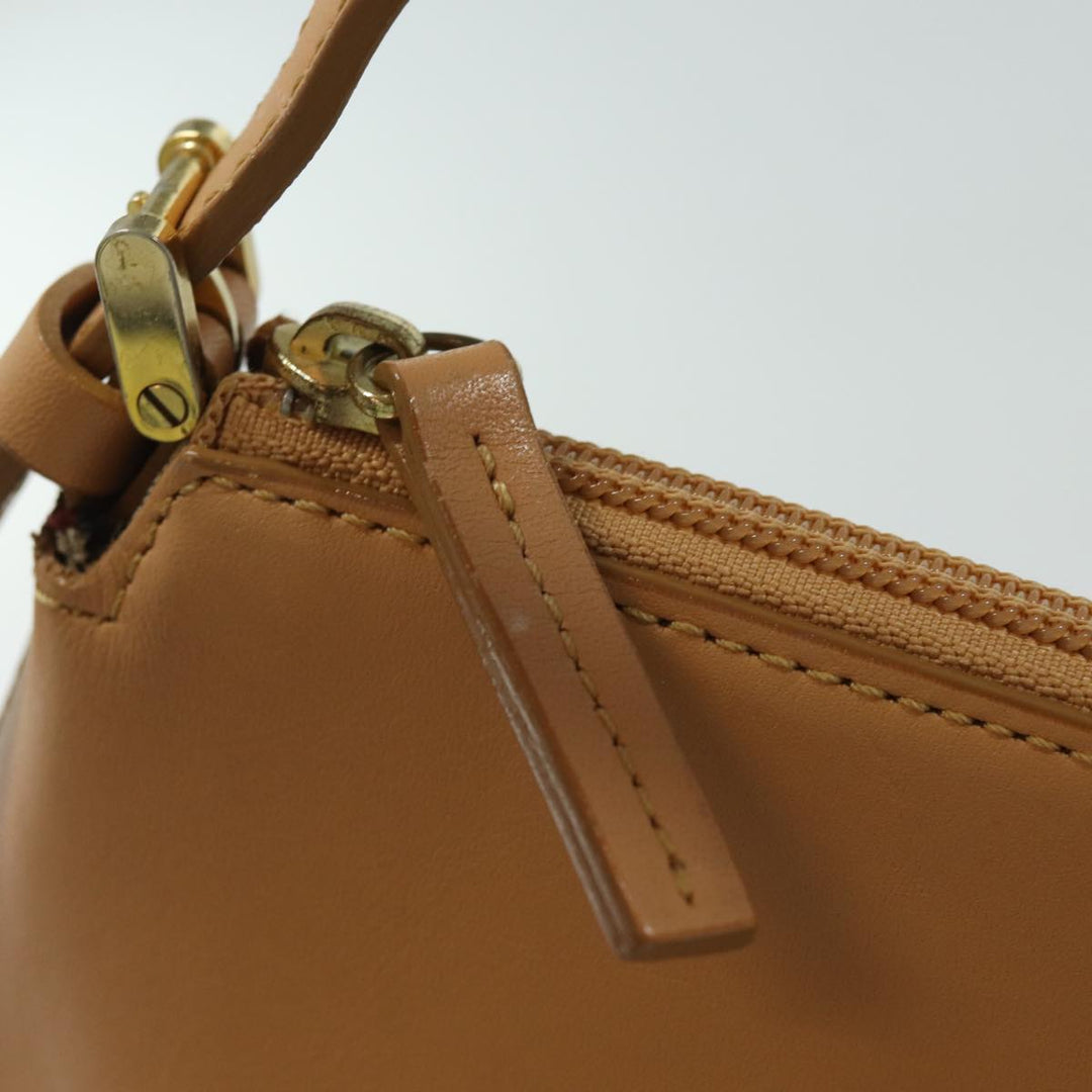 Burberry Shoulder Bag Leather Beige Auth am6447
