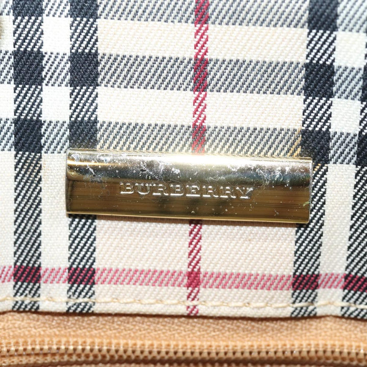 Burberry Shoulder Bag Leather Beige Auth am6447