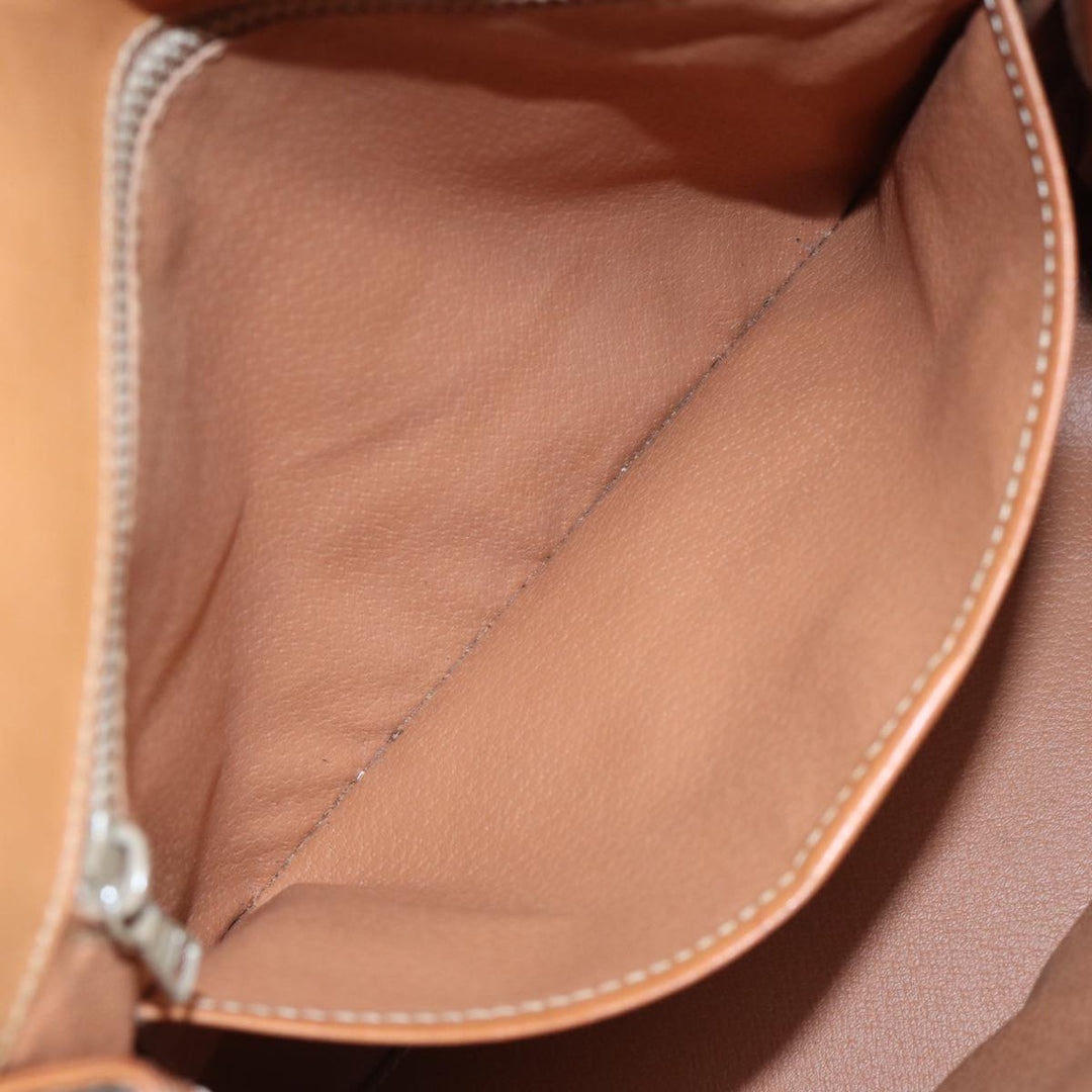 Celine Macadam Canvas Shoulder Bag PVC Leather 2Set Beige Brown Auth am6537