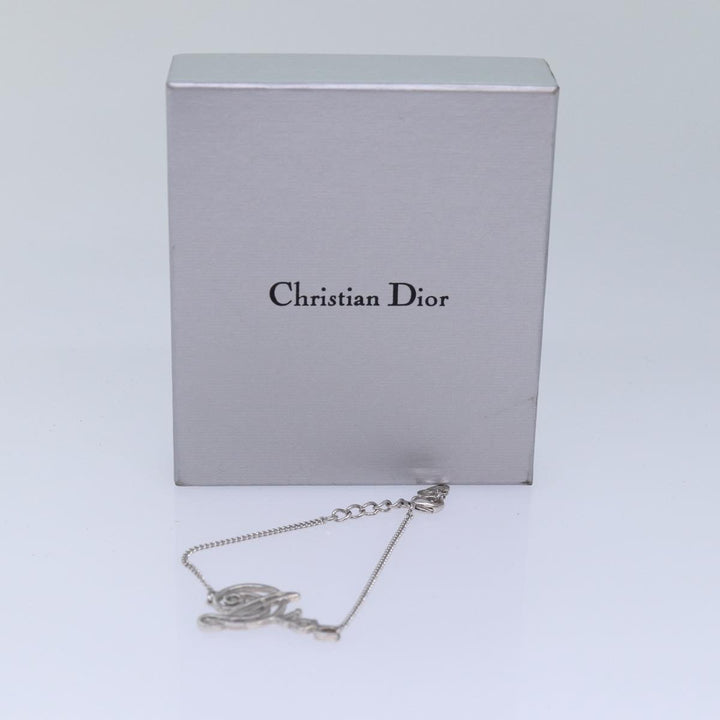 CHRISTIAN Top quality Dior Bracelet metal Silver Auth am6554