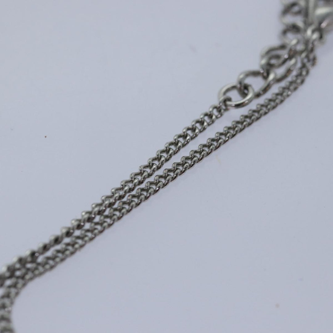 CHRISTIAN Top quality Dior Bracelet metal Silver Auth am6554