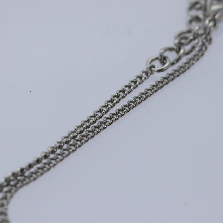 CHRISTIAN Top quality Dior Bracelet metal Silver Auth am6554