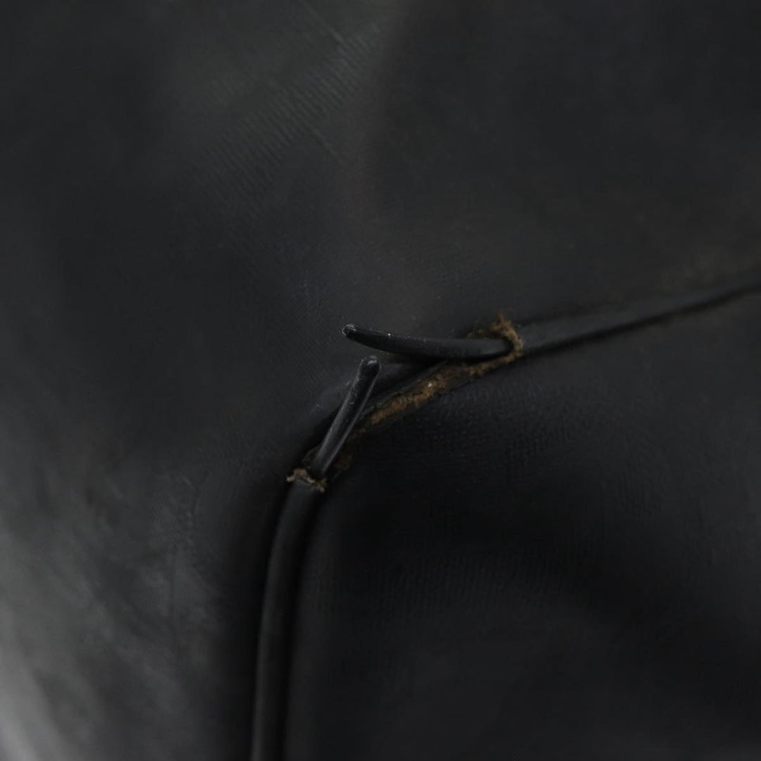CHRISTIAN Top quality Dior Trotter Canvas Boston Bag Black Auth am6570