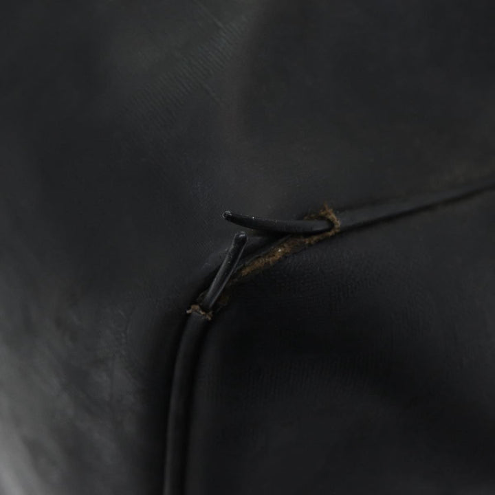 CHRISTIAN Top quality Dior Trotter Canvas Boston Bag Black Auth am6570