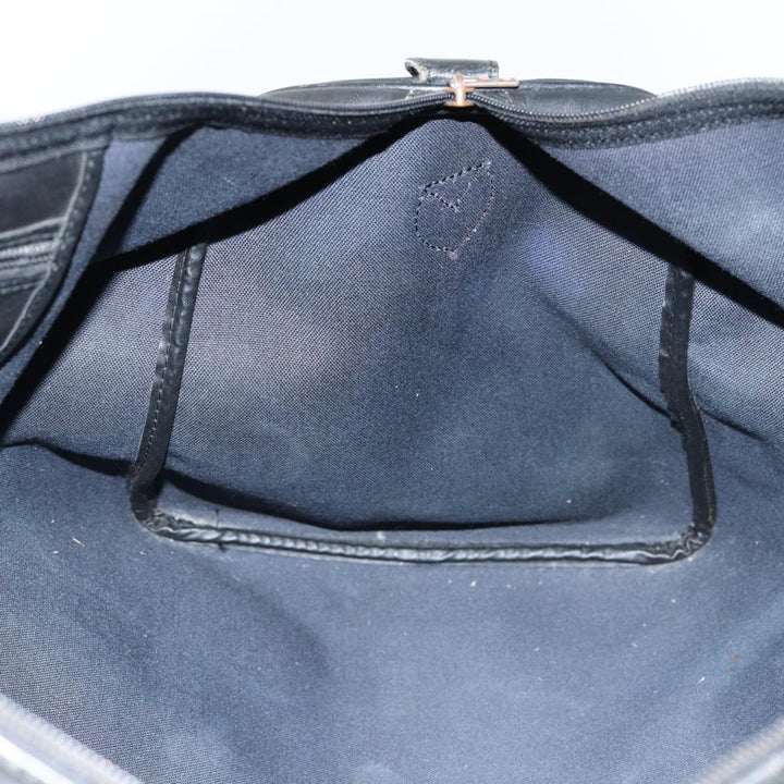 CHRISTIAN Top quality Dior Trotter Canvas Boston Bag Black Auth am6570