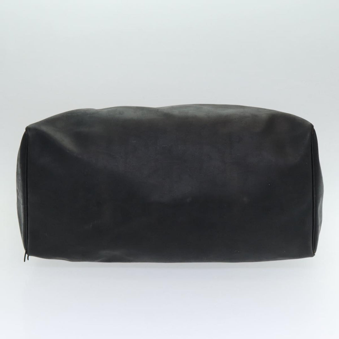 CHRISTIAN Top quality Dior Trotter Canvas Boston Bag Black Auth am6570