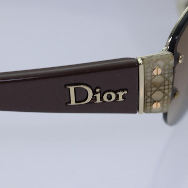CHRISTIAN Top quality Dior Sunglasses Brown Auth am6576