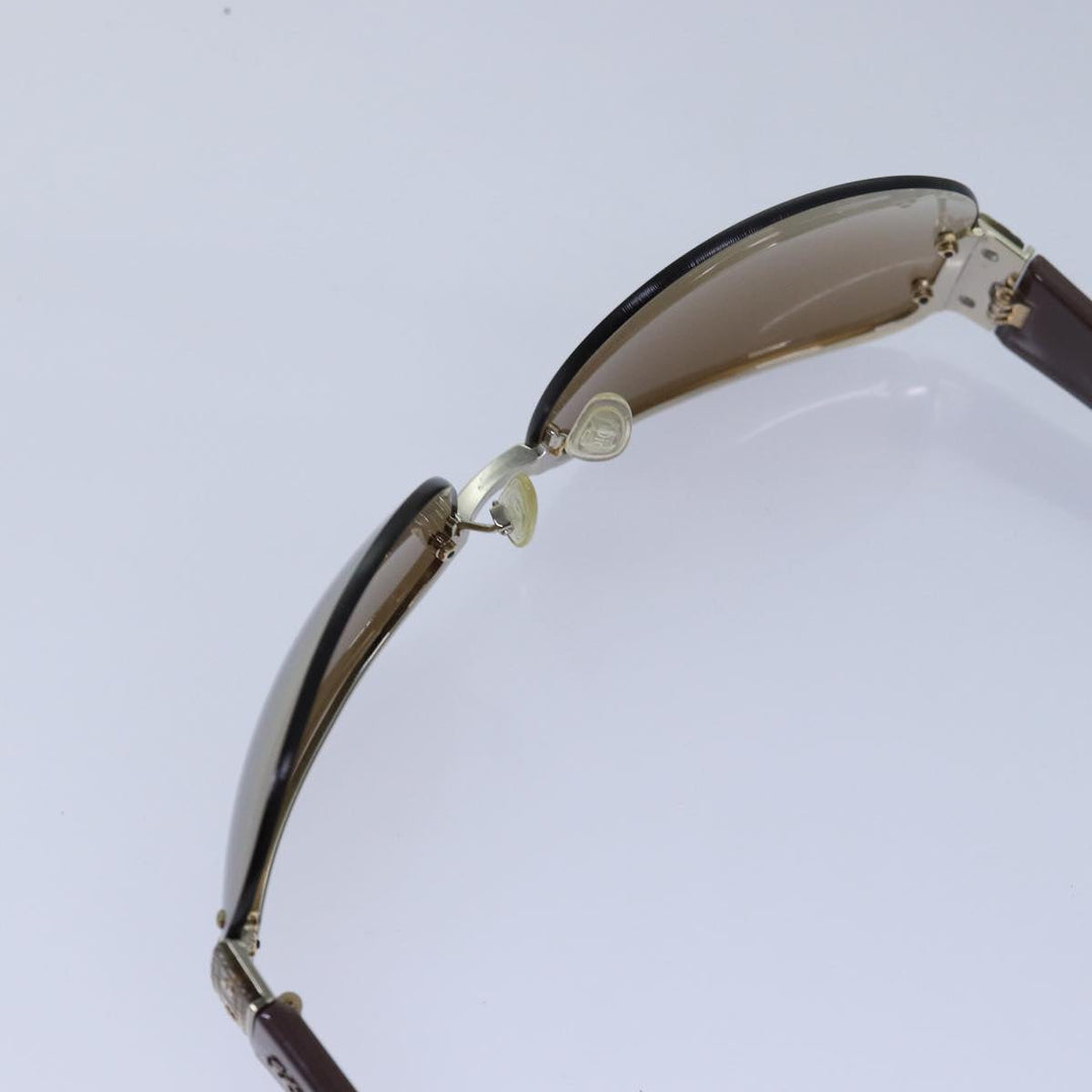 CHRISTIAN Top quality Dior Sunglasses Brown Auth am6576