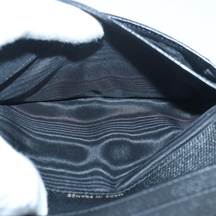Top Quality Chanel COCO Mark Wallet Leather Black CC Auth am6579