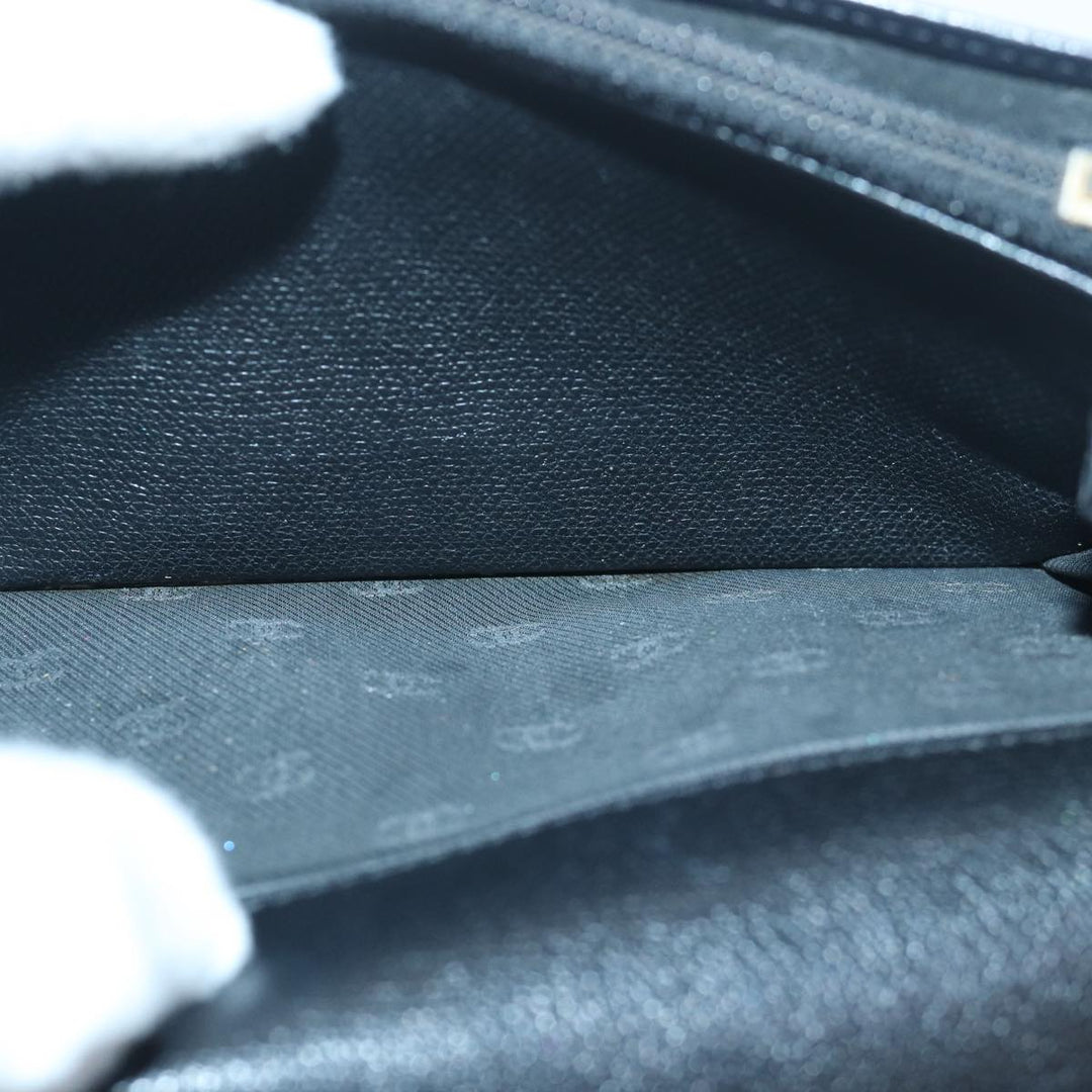 Top Quality Chanel COCO Mark Wallet Leather Black CC Auth am6579