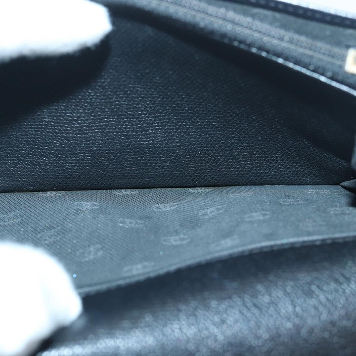 Top Quality Chanel COCO Mark Wallet Leather Black CC Auth am6579