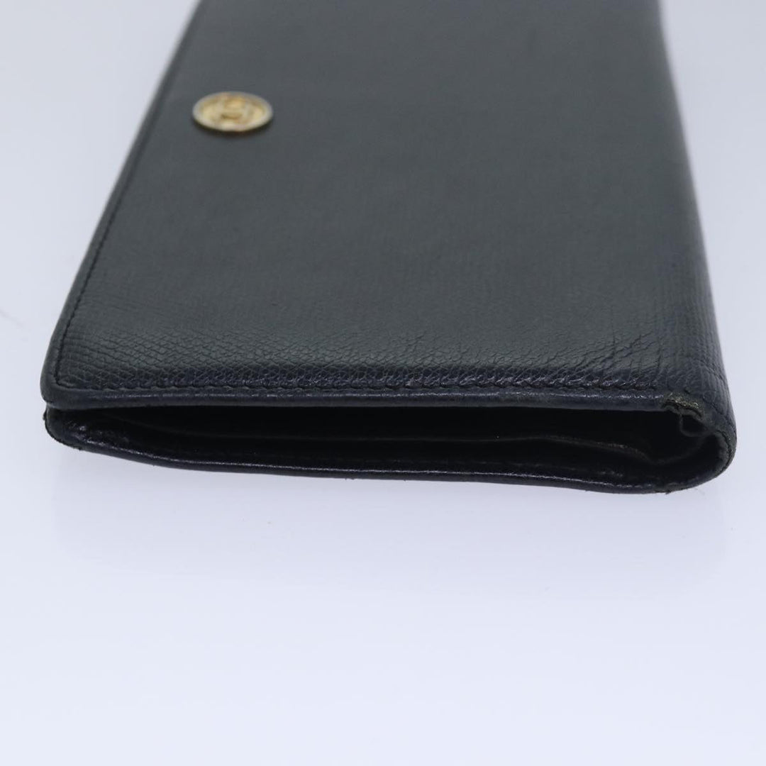 Top Quality Chanel COCO Mark Wallet Leather Black CC Auth am6579