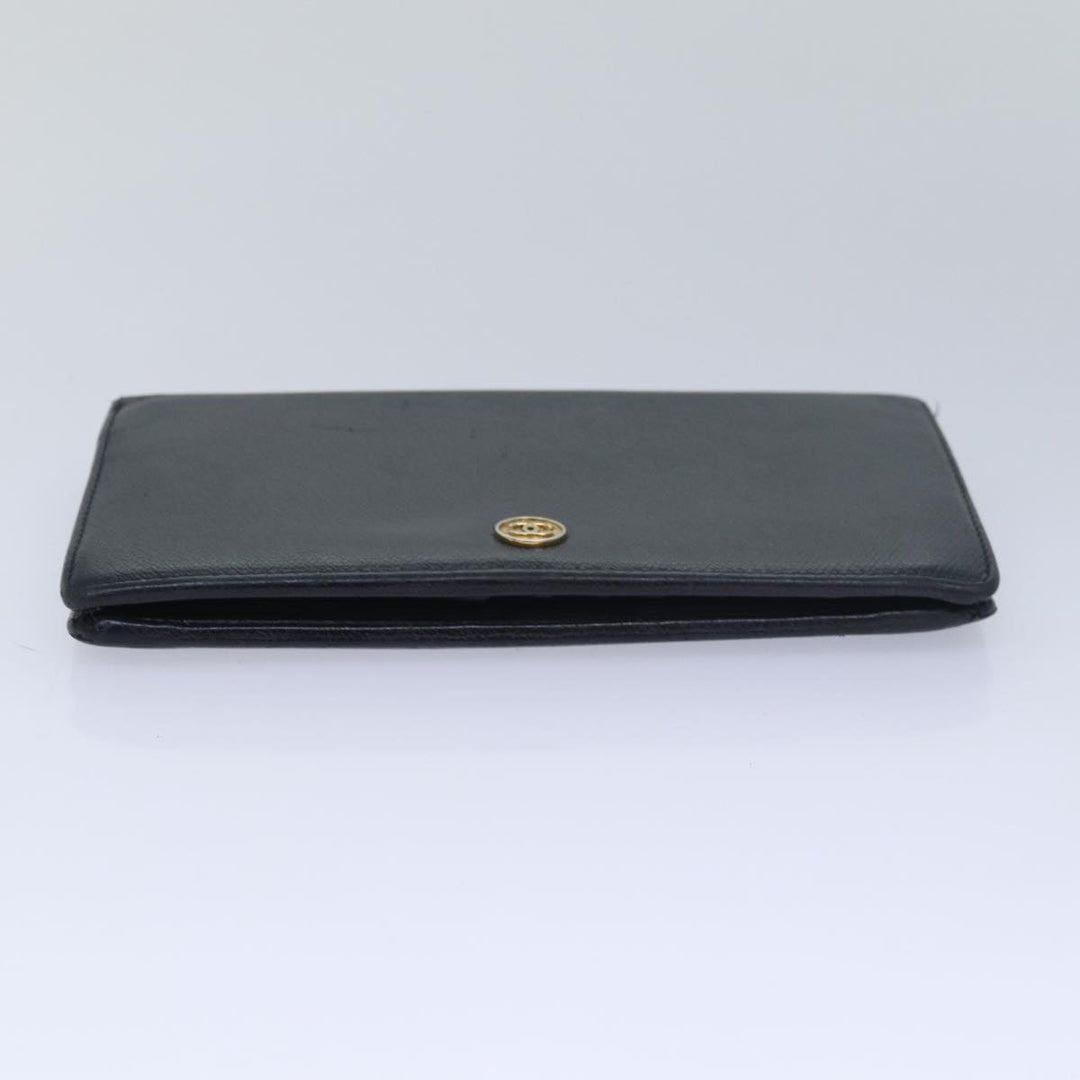Top Quality Chanel COCO Mark Wallet Leather Black CC Auth am6579