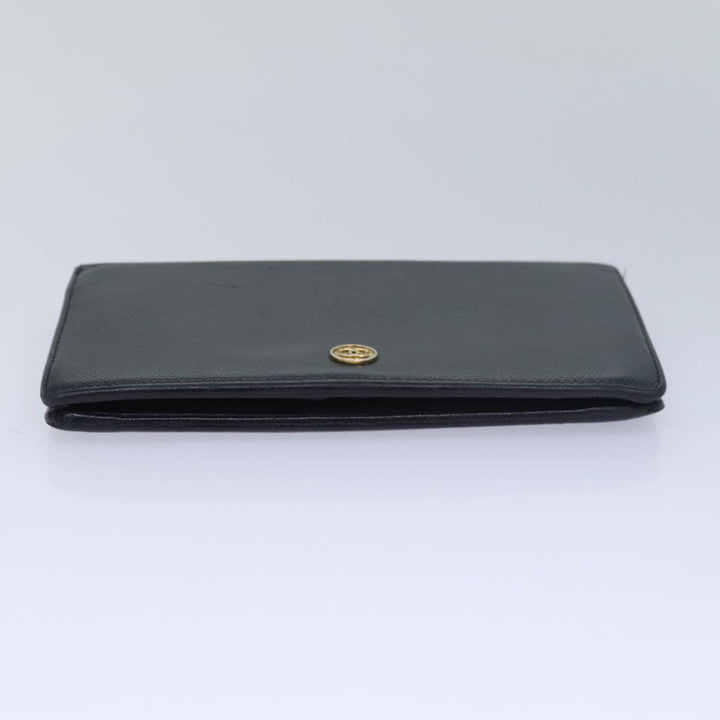 Top Quality Chanel COCO Mark Wallet Leather Black CC Auth am6579