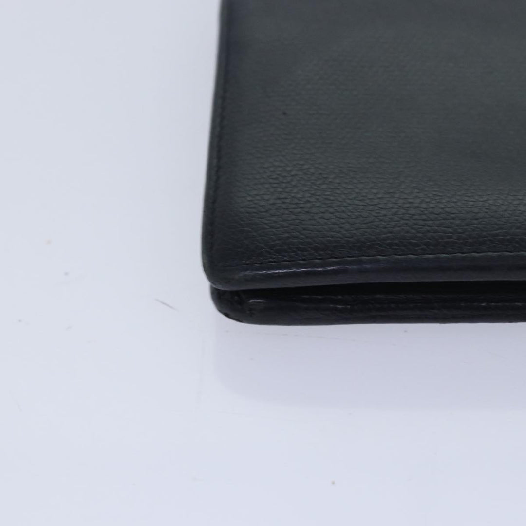 Top Quality Chanel COCO Mark Wallet Leather Black CC Auth am6579