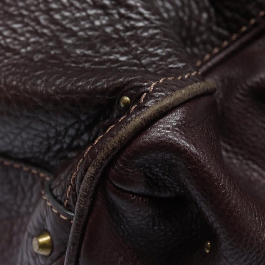 Chloe Paddington Hand Bag Leather Wine Red am6592