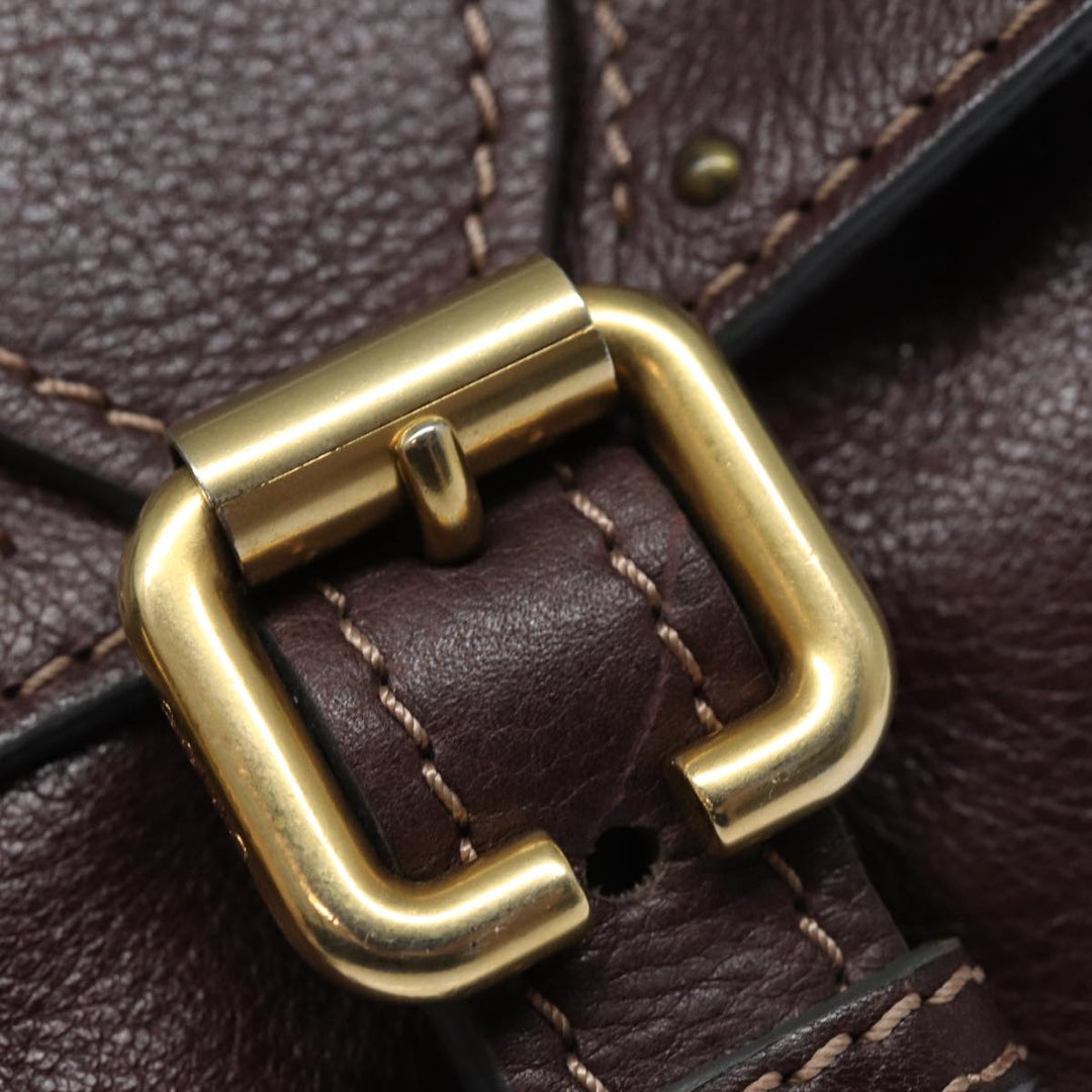 Chloe Paddington Hand Bag Leather Wine Red am6592
