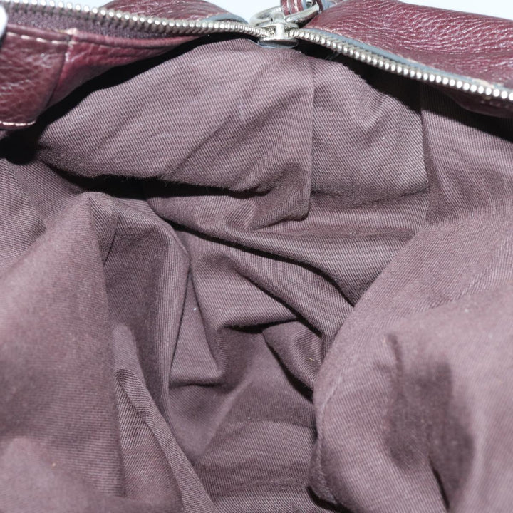 Chloe Paddington Hand Bag Leather Wine Red am6592
