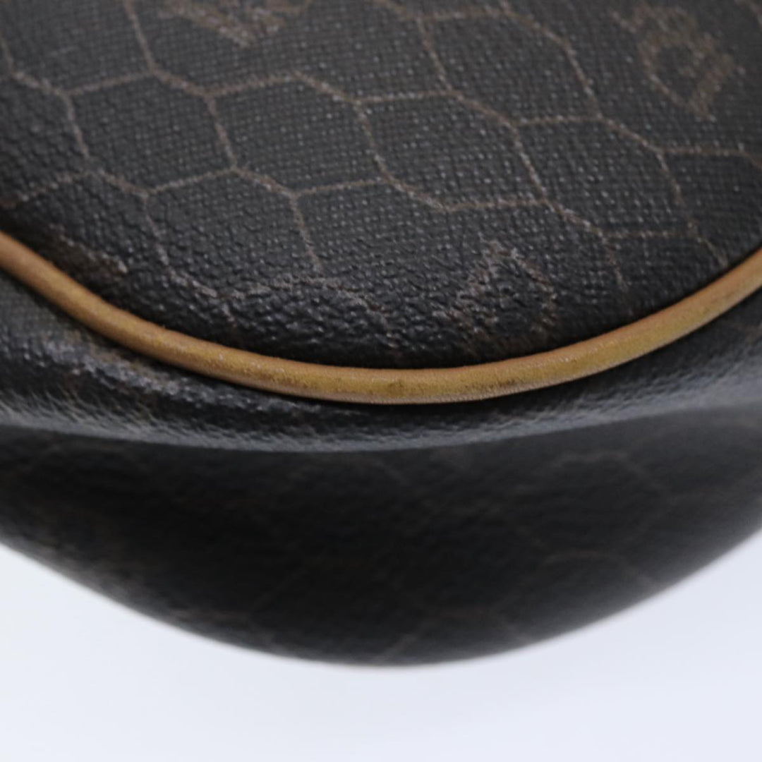 CHRISTIAN Top quality Dior Honeycomb Canvas Wallet Shoulder Bag PVC 2Set Black Auth am6661