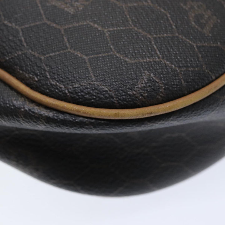 CHRISTIAN Top quality Dior Honeycomb Canvas Wallet Shoulder Bag PVC 2Set Black Auth am6661