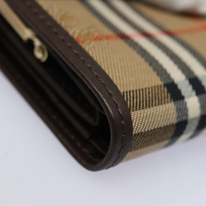 BurberrySs Nova Check Wallet Canvas Beige Auth am6671