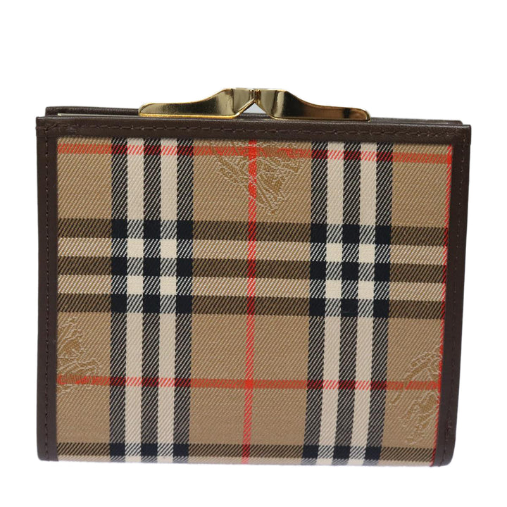 BurberrySs Nova Check Wallet Canvas Beige Auth am6671