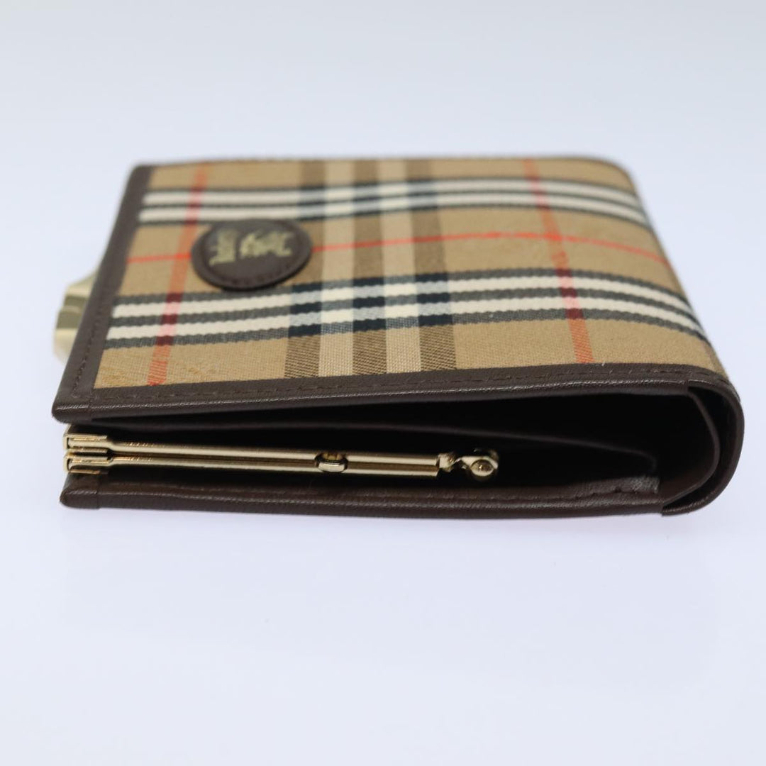 BurberrySs Nova Check Wallet Canvas Beige Auth am6671