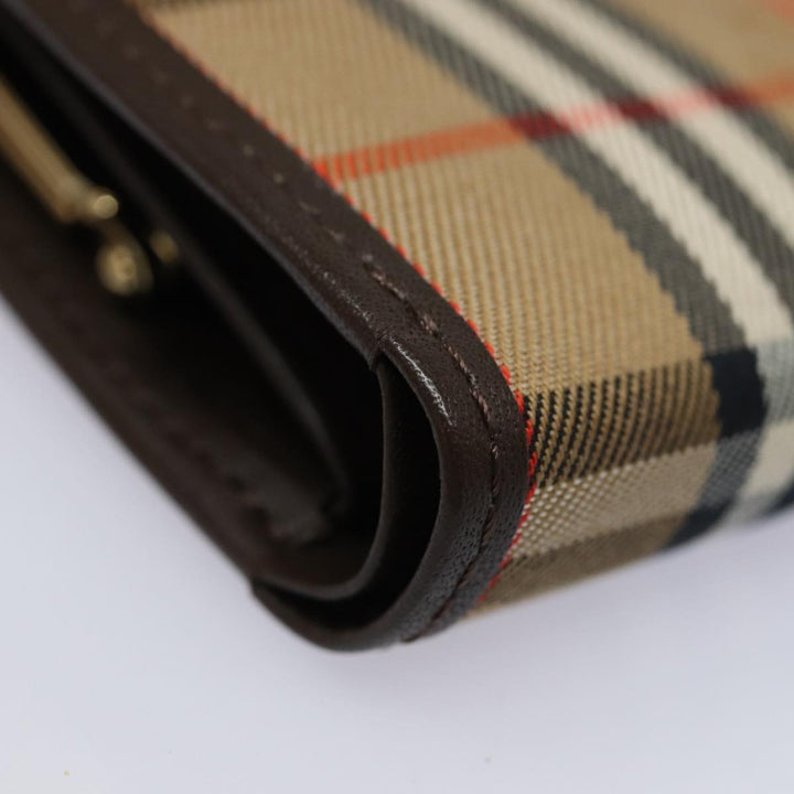 BurberrySs Nova Check Wallet Canvas Beige Auth am6671